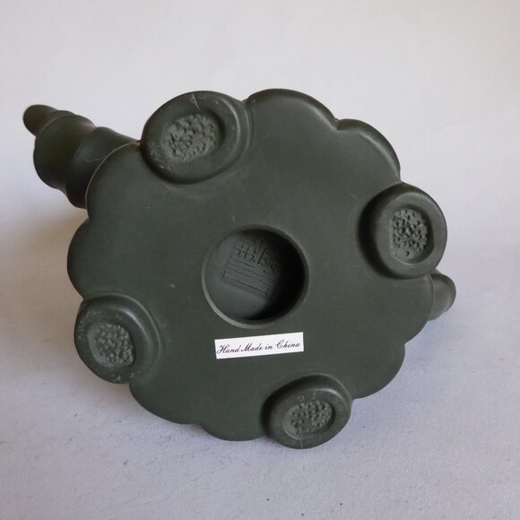 VINTAGE NEW TRADITIONAL CHINESE YIXING HOLLOWED CUT OUT BAMBOO CLAY TEAPOT - Picture 11 of 16